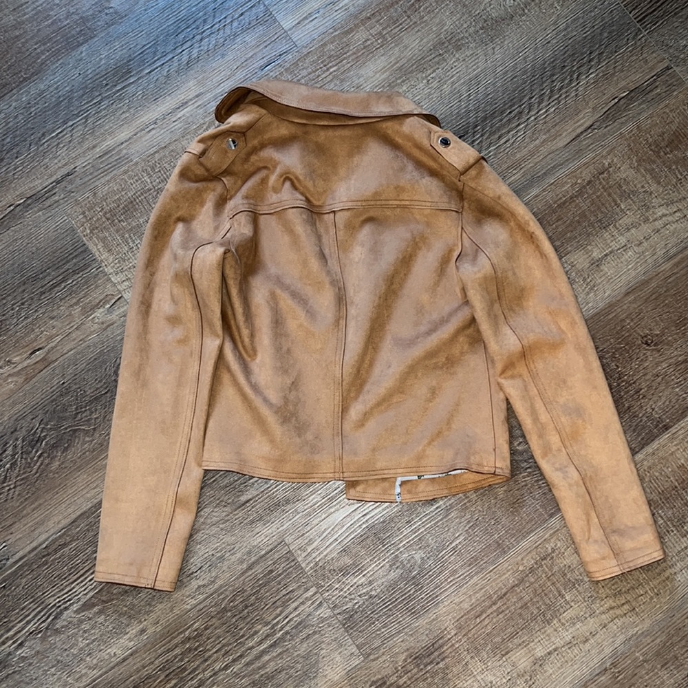 Velvet Brown Collared Jacket - Picture 3 of 3